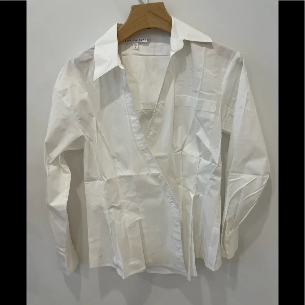 2022 spring Veronica Beard Rosamund Wrap Shirt - Picture 4 of 6